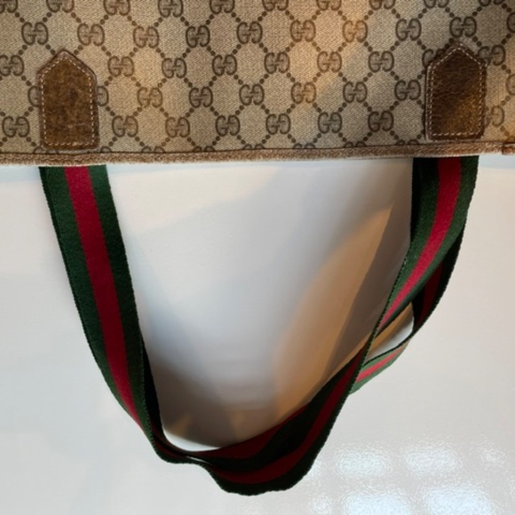 Vintage GUCCI Monogram Unisex Tote-bag, Circa 1980. - Picture 4 of 8